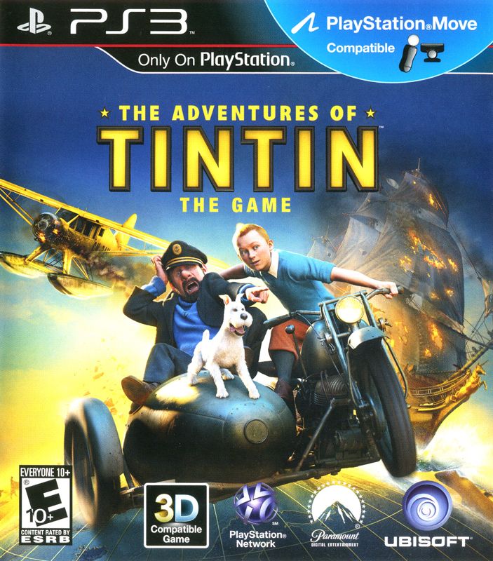 Adventures of Tintin: The Game box art for Playstation 3